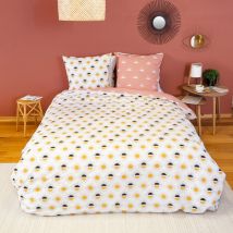 Parure de lit TERRAMEA pur coton Taie 63x63 cm 260x240 cm