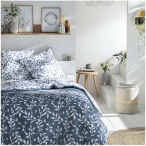 Parure de lit Today Flower garden - 220x240 cm - 2 personnes - coton imprimé floral