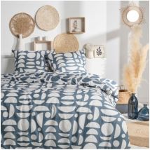 Parure de lit Today housse de couette 220X240 + 2 taies d oreiller 63X63 - 100% coton 57 fils - sunshine 14.22