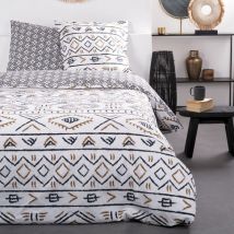 Parure de lit - TODAY - Sunshine - 116537 - 2 personnes - 240x260cm - Coton - Imprimé 9.35