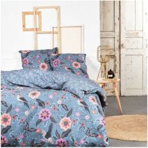 Today - Parure de lit Sunshine - 240x260 cm - 2 personnes - coton imprimé floral