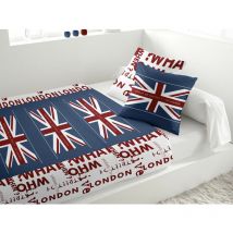 Parure de lit union jack blanc