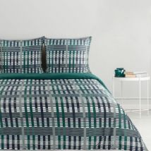 Parure De Literie Nika Satin 47 140 X 200 Cm Turquoise Foncé