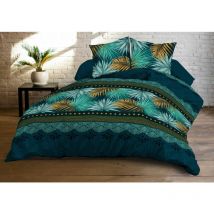 Parure Drap plat + drap-housse 140x190 + 2 Taies - Microfibre - Paraiso