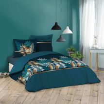 Parure housse couette 240x220 cm Feuilles Alianor