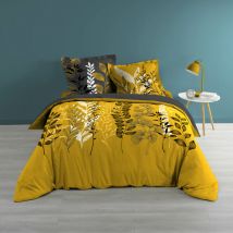 Parure housse couette 240x220 cm Isabelle jaune