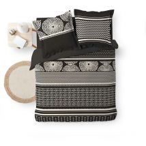 Parure housse couette 260 x 240 cm Black Silex