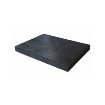 Jardinex - Pas japonais ardoise 40 x 30 x 3 cm - Noir (Lot de 5)