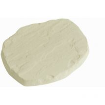 Pas japonais Fleur en béton sable, L.38 x l.32 x Ep.3.5 cm - Centrale Brico