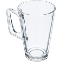 2-er Set Vela Style 55201 Tee oder Kaffee Glastasse mit Henkel, ca. 250 ml Fassungsvermögen - Pasabahce