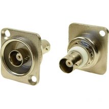 Presa BNC Nickel 50 Ω – Adattatore montaggio su flangia – CLIFF