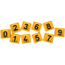 Passant d'identification jaune chiffre 8