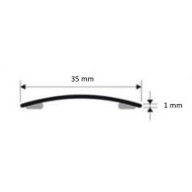Passatoia adesiva 120 cm – Ottone lucido – 35 mm – 1 mm – PROGRESS