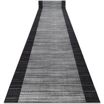 Rugsx - passatoia gommata streifen 80 cm anthracite grey 80x140 cm