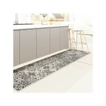 Passatoia in vinile - Piastrelle Grigie L 240 x H 50 cm