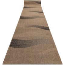 Passatoia sizal floorlux disegno 20212 coffe / nero 120 cm beige 120x260 cm