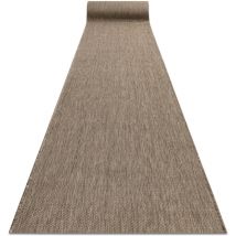 Rugsx - passatoia sizal floorlux disegno 20433 taupe 100 cm beige 100x270 cm