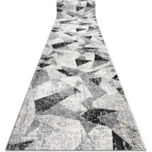 Passatoia TULS 51211 moderno Geometrico antracite 80 cm grey 80x410 cm