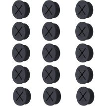Passe Câble en Silicone, Oeillets de Trou de Câble, Couvercle de Trou de Câble, Câble Oeillet, Passe Câbles en Plastique, Trou Passe Câbles Ronds,