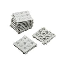 Passe câble modulaire et cadre FL21 pour coffret Argenta - dimensions / nombre entrée - Insert 68x68mm - 9 entrées 7/14mm