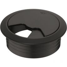 Passe câble pour bureau de diamètre 80mm noir - 428.96.304