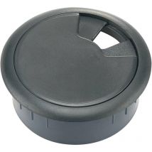 Tru Components - Passe-câbles WP50BK 452610-BK pour plan de travail abs noir 1 pc(s)