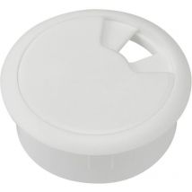 Tru Components - Passe-câbles WP80WT 452678 pour plan de travail abs blanc 1 pc(s)