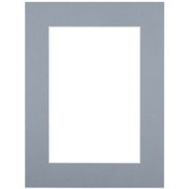 Passe-partout gris 24x30 cm ouverture 18x24 cm, en carton - fabriqué en France