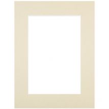 Passe-partout beige 40x50 cm ouverture 24x30 cm, en carton - fabriqué en France