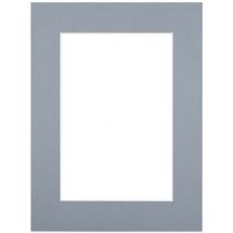 Passe-partout gris 30x40 cm ouverture 20x30 cm, en carton - fabriqué en France