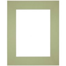 Passe-Partout Taille du Cadre 20x25 cm - Format de Foto 13x18 cm - Vert menthe.