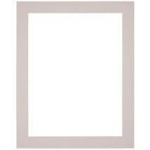 Passe-Partout Taille du Cadre 20x25 cm - Format de Foto 9x13 cm - Gris Granit.