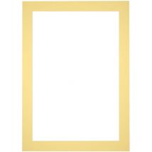 Passe-Partout Taille du Cadre 20x28 cm - Format de Foto 10x15 cm - Jaune.