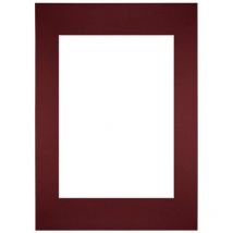 Passe-Partout Taille du Cadre 29.7x42 cm A3 - Format de Foto 21x29.7 cm - Rouge lie de vin.
