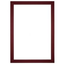 Passe-Partout Taille du Cadre 33x48 cm - Format de Foto 20x40 cm - Rouge lie de vin.