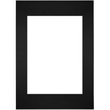 Passe-Partout Taille du Cadre 42x59.4 cm A2 - Format de Foto 29.7x42 cm - Noir.