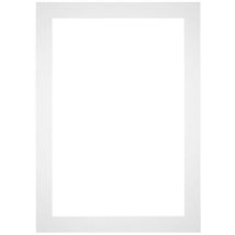 Passe-Partout Taille du Cadre 50x70 cm - Format de Foto 40x60 cm - Blanc.