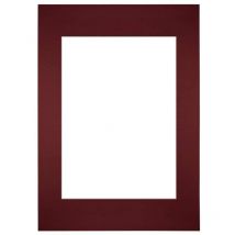 Passe-Partout Taille du Cadre 59.4x84 cm A1 - Format de Foto 42x59.4 cm - Rouge lie de vin.