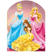 Figurine en carton Passe Tête Princesse Disney Cendrillon, Belle, Aurore H 127 CM