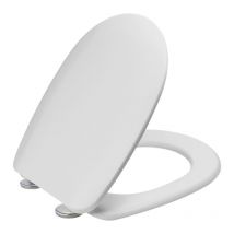 Passepartout-WC-Abdeckung mit verstellbaren Edelstahlscharnieren, die von unten verschraubt werden können