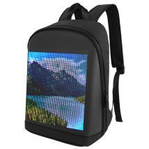 LIFCAUSAL Sac à dos polyvalent personnalisable avec écran LED couleur - Pour école, voyage et université (Hommes, Femmes, Étudiants)