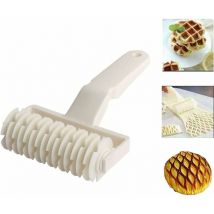 Shining House - Rodillo de repostería con forma de celosía, rodillo de repostería creativo para pizza, masa de pan, galletas, pasteles, herramienta