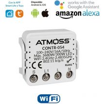 Atmoss - Pastilla Interruptor Mini WiFi 300W led Control Inteligente hasta 3680W