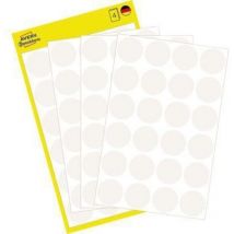 Etiketten 3170 Markierungspunkt Ø18mm weiß 96 Stück