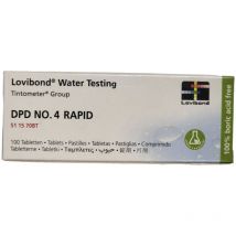 Pastilles Lovibond DPD4 pour brome ou oxygène actif dpd n 4 - Rapid (100 units) 511570BT Lovibond