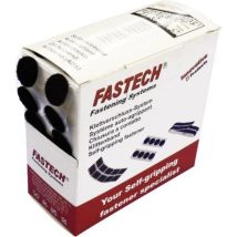 B20-coin999905 Pastilles Rondes Auto-agrippantes Hotmelt À Coller Partie Velours Et Partie Agrippante (ø) 20 Mm Noir 460 Parties S20138 - Fastech