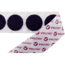 E20101533011425 Pastilles rondes auto-agrippantes à coller partie velours (ø) 15 mm noir 1300 pc(s) - Velcro