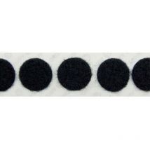 E20101933011425 Pastilles rondes auto-agrippantes à coller partie velours (ø) 19 mm noir 1120 pc(s) - Velcro