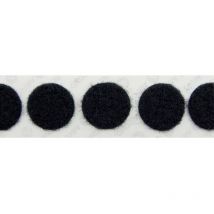 E20102233011425 Pastilles rondes auto-agrippantes à coller partie velours (ø) 22 mm noir 1000 pc(s) - Velcro