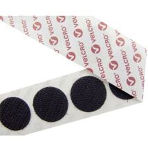 Velcro - E28801533011425 Pastilles Rondes Auto-agrippantes À Coller Partie Crochets (ø) 15 Mm Noir 1300 Pc(s)